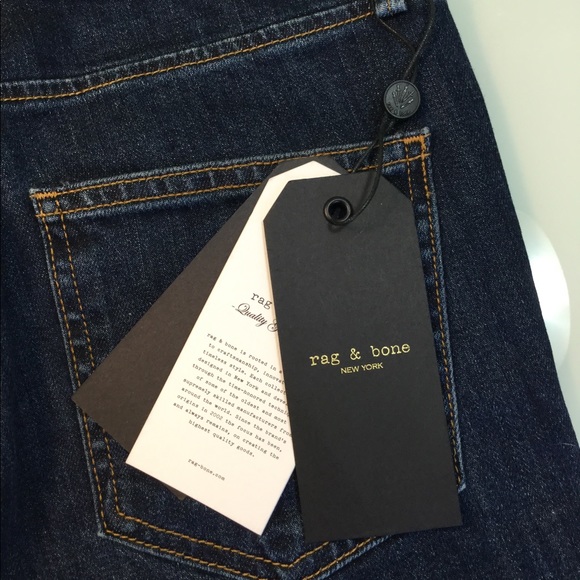 NWT Rag & Bone High Rise Slim Straight Kaihara Denim Jeans - Picture 6 of 8